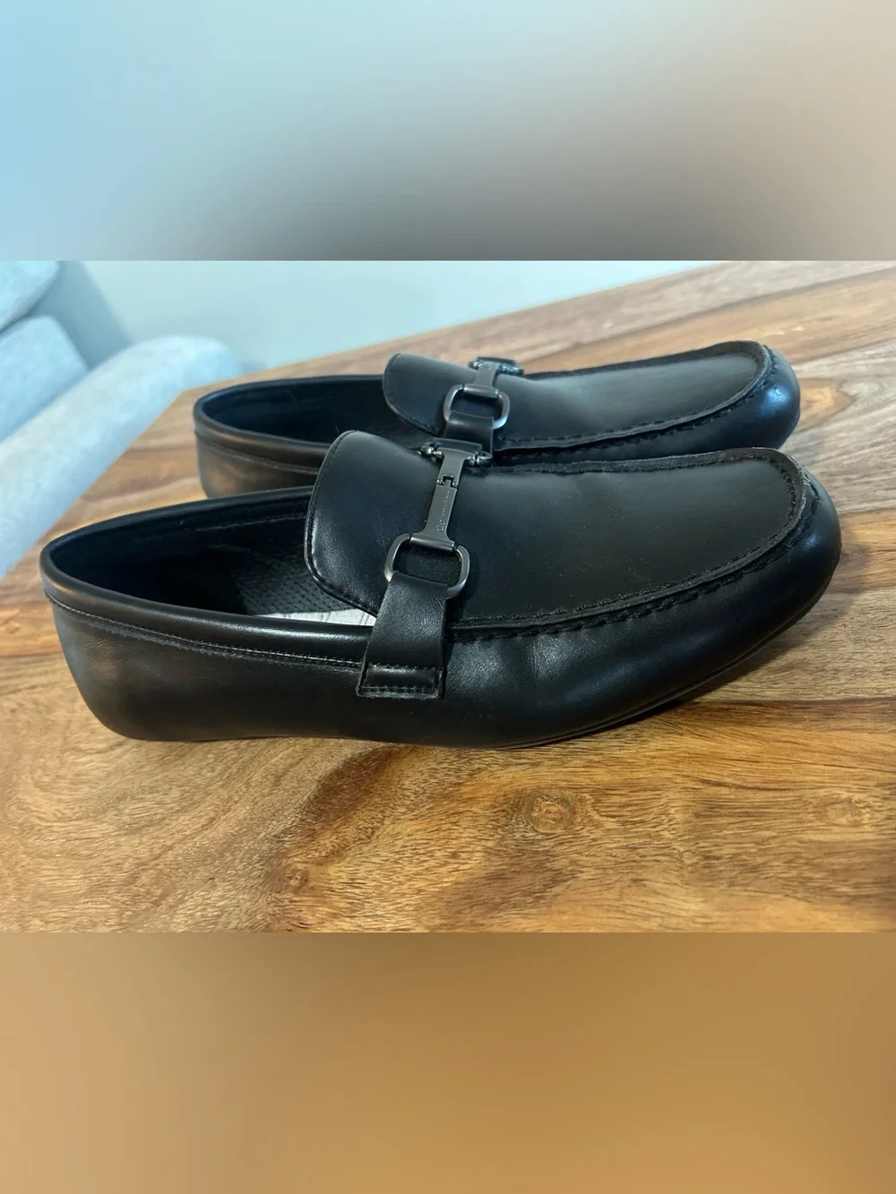 Calvin Klein Men’s Black Slip-On Loafers